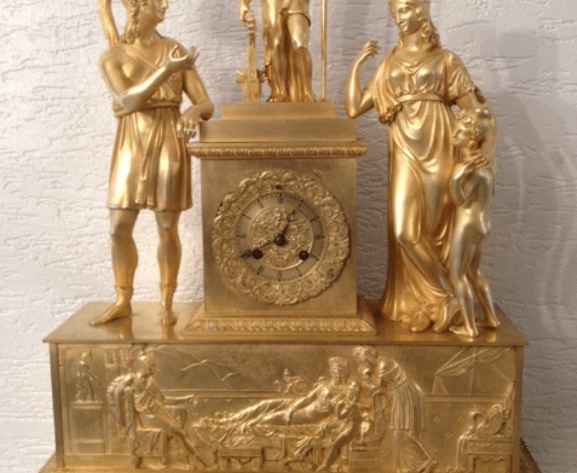 Achat d’une Horloge ancienne, époque Empire 19ème siècle par Celantique Antiquités